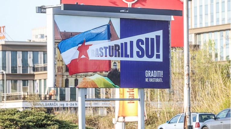 Plakate s jugoslavenskom i LGBT zastavom platio je HDZ, to je kampanja protiv Možemo