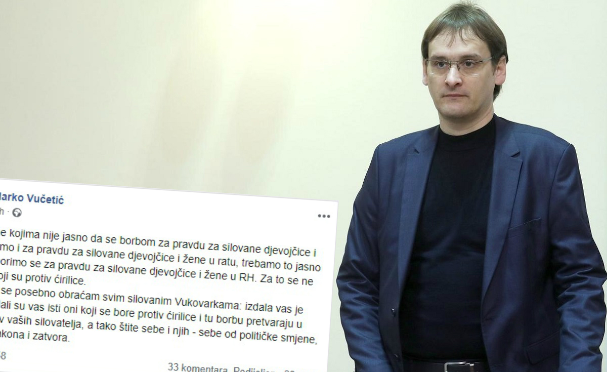 Vučetić silovanim Vukovarkama: Izdali su vas oni koji se bore protiv ćirilice