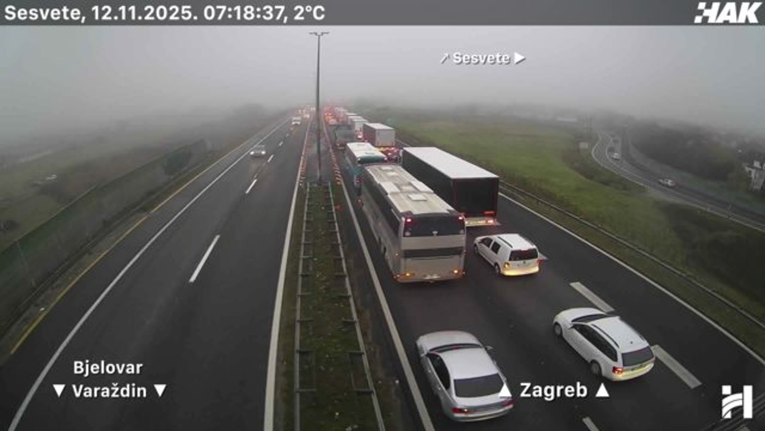 Kilometarska je kolona na A4 prema Zagrebu