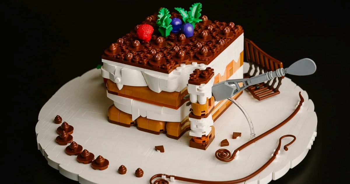 Izgleda kao pravi desert, ali zapravo je složen od više od tisuću kockica