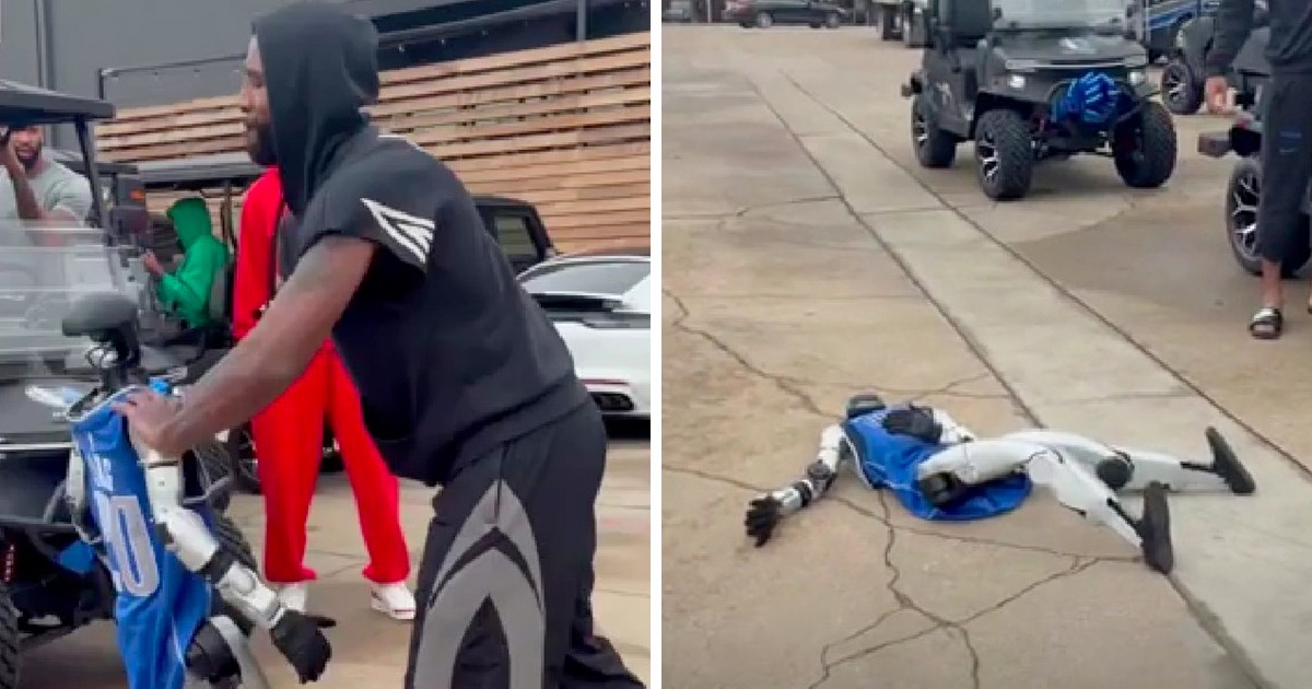 Robot je počeo izvoditi borilačke udarce. Onda mu je prišao Kyrie Irving