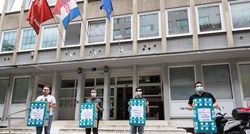 VIDEO Mladi HDZ-ovci došli pred SDP, rugali se Bernardiću zbog sučeljavanja