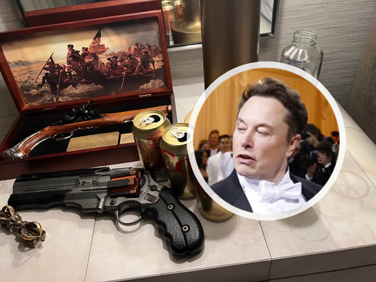 Elon Musk spava uz dva pištolja i limenke Cole