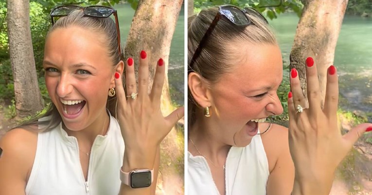 Ljudi snimali zaruke, a u pozadini se odvijao kaos