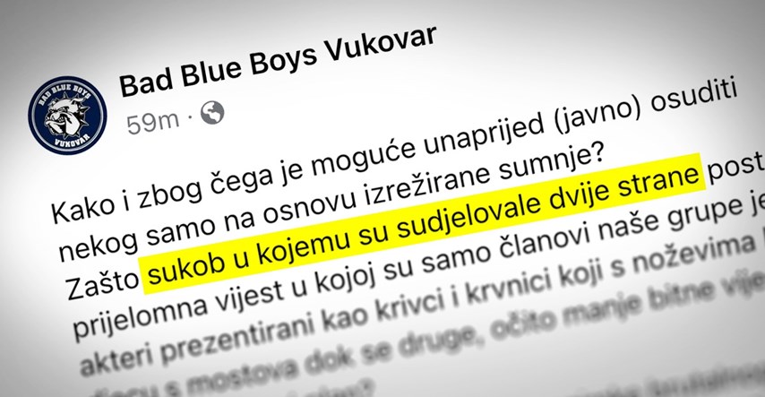 Bad Blue Boysi Vukovar: Zašto su u sukobu dviju strana samo naši članovi krivci?