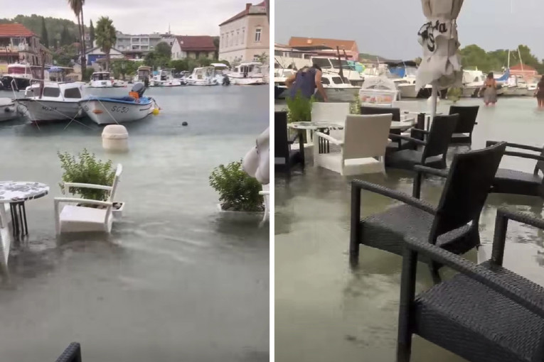 VIDEO Stari Grad pod morem treći put, meteotsunami dosegao 40 cm