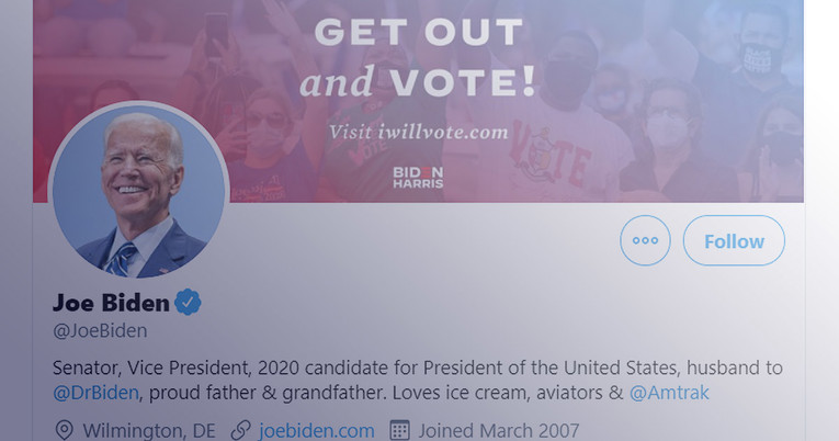 Biden se oglasio na Twitteru prvi put nakon što su počeli stizati rezultati
