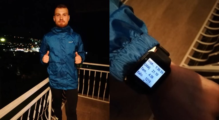 VIDEO Bosanac istrčao maraton na balkonu: "Sve se može kad se hoće"