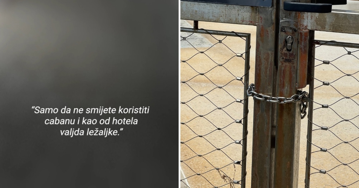VIDEO Htjeli smo ući na Hiltonovu plažu, pogledajte što se dogodilo