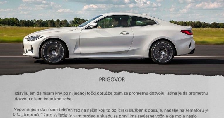 Vozač BMW-a predao prigovor na dobivenu kaznu i postao hit na Fejsu