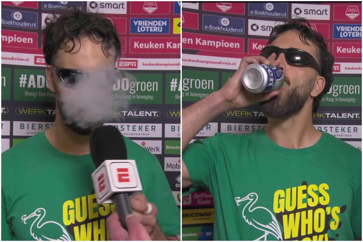 Finski reprezentativac pušio i pio pivu tijekom intervjua nakon utakmice