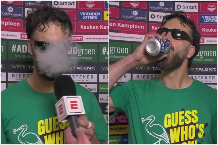 Finski reprezentativac pušio i pio pivu tijekom intervjua nakon utakmice