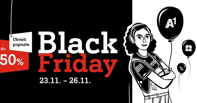 Vrijeme je za Black Friday na A1 webu!