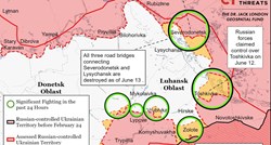 Institut za rat objavio nove karte: "Rusi prebacuju vojsku prema Severodonjecku"