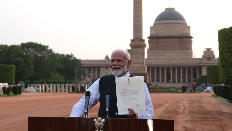 Modi prisegnuo za povijesni treći mandat za premijera Indije