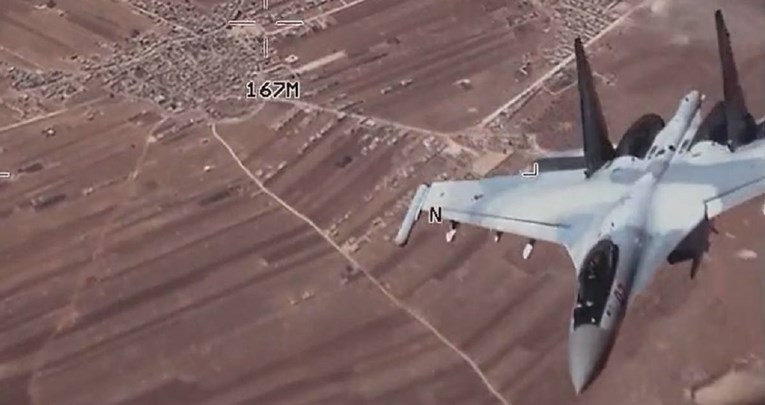 Ruski lovci skoro se sudarili s američkim dronom nad Sirijom, objavljena snimka
