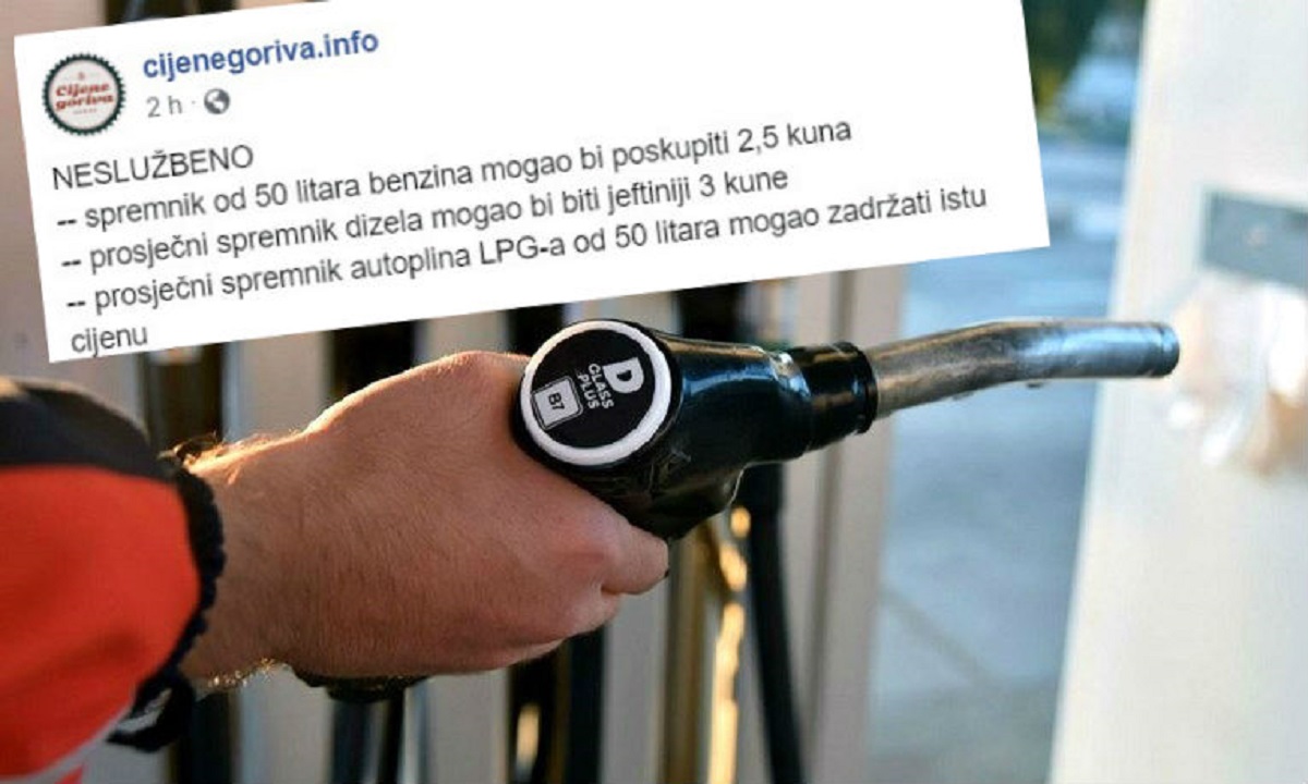 Od sutra nove cijene goriva - benzin skuplji, dizel jeftiniji. Evo koliko
