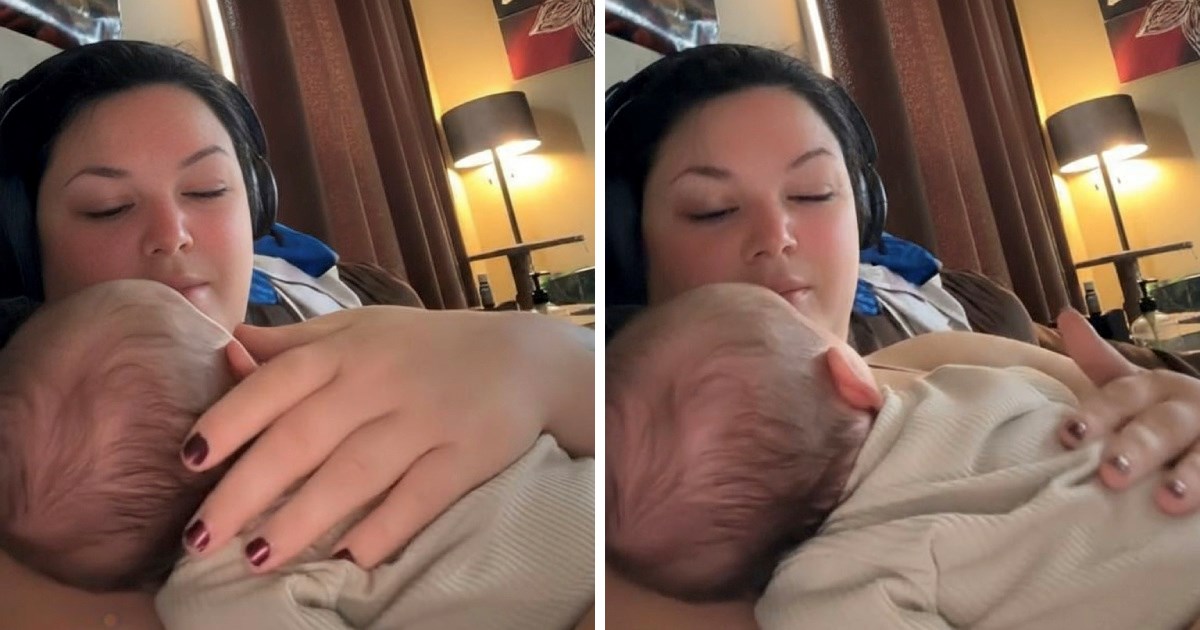 Mama koja nosi slušalice dok smiruje uplakanu bebu izazvala raspravu. Što vi mislite?