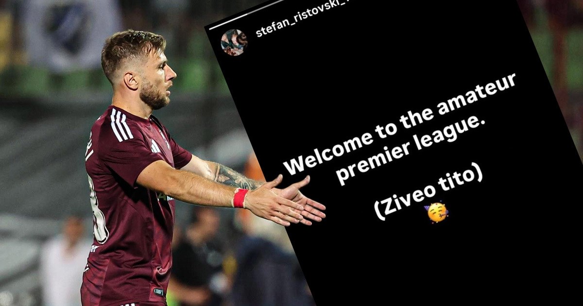 Ristovski na Instagramu: Dobro došli u amatersku Premijer ligu. (Živio Tito)