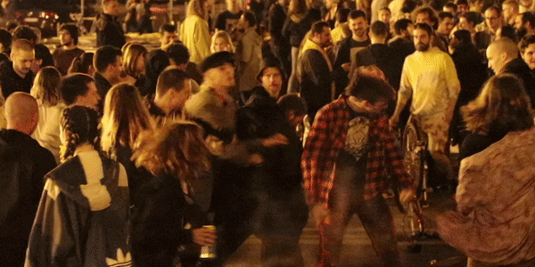 Hundreds of Zagreb citizens are partying in the very center of the city