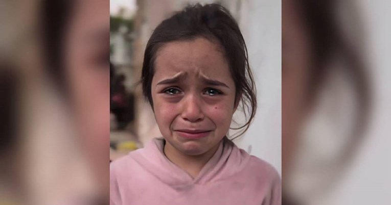 VIDEO Potresna snimka curice iz Gaze. Uplakana govori da joj nedostaje kruh