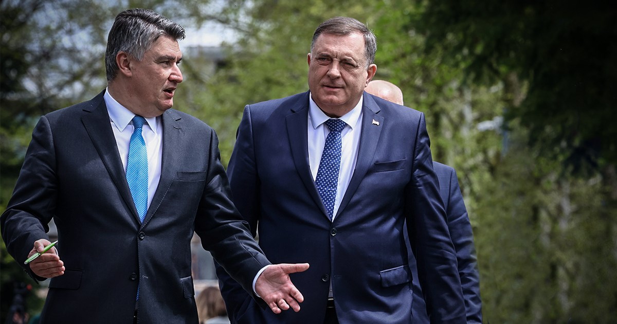 Milanović se bori protiv mrtvog četnika u Hrvatskoj. U BiH podržava Dodika