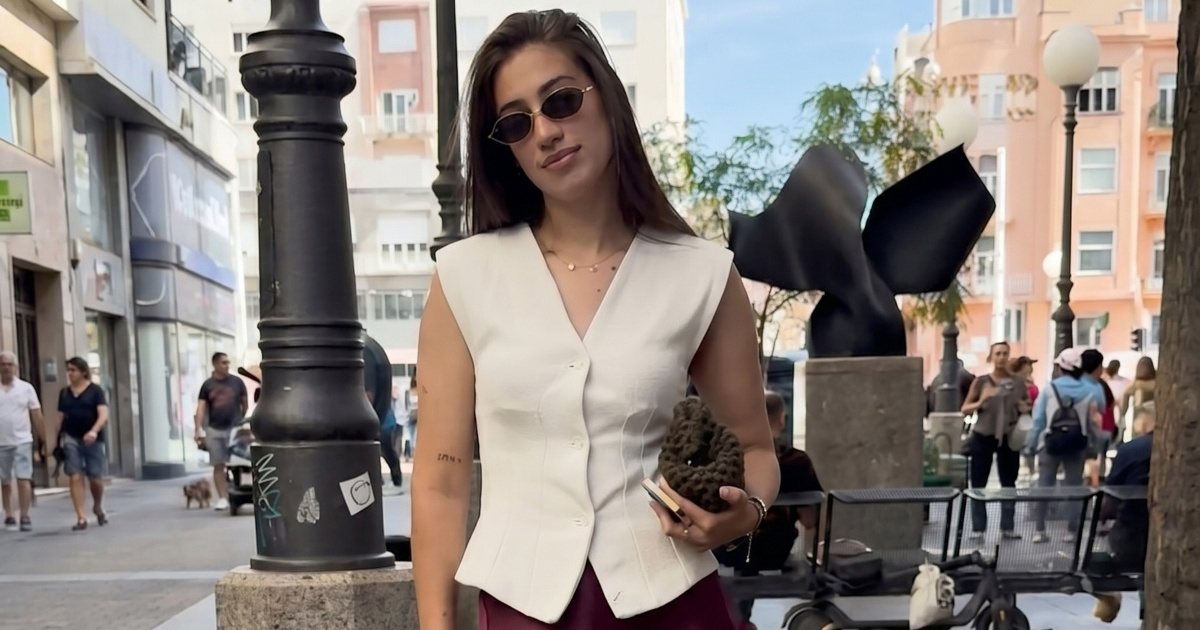 Katarina je spojila second hand detalj i high street modu u odličan outfit