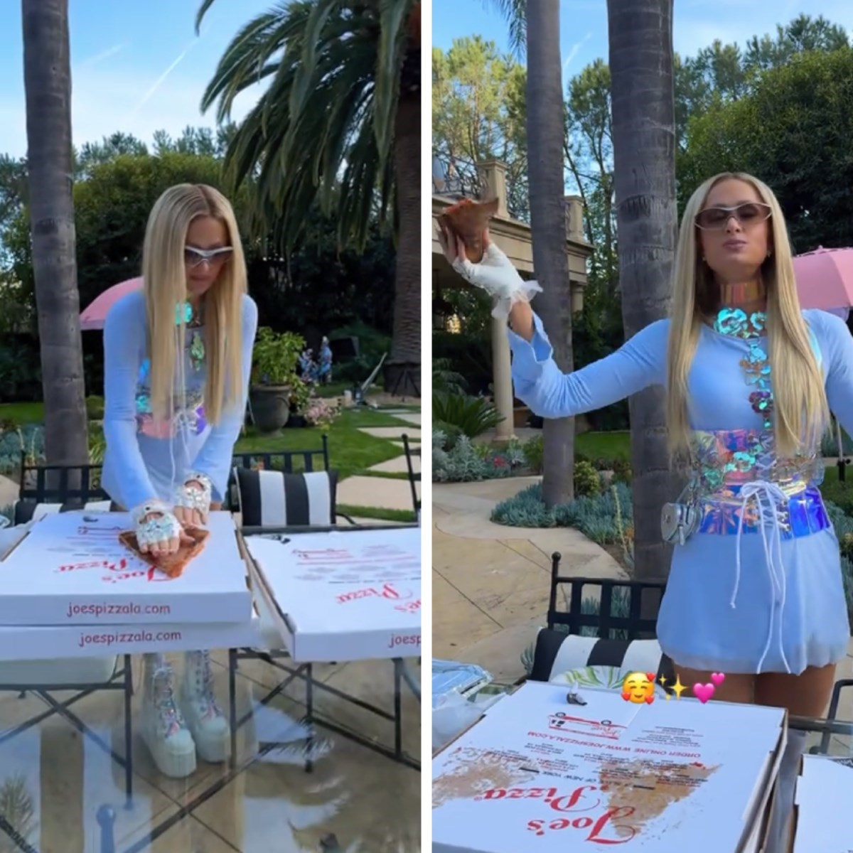 Paris Hilton pokazala kako skida mast s pizze i zgrozila fanove