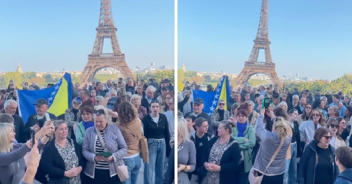 U Parizu se oprostili od Halida. Ispred Eiffelovog tornja pjevao se Čardak