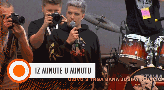 IZ MINUTE U MINUTU Čitav Trg s Lasagnom urla Rim Tim Tagi Dim, pjeva i Tomašević