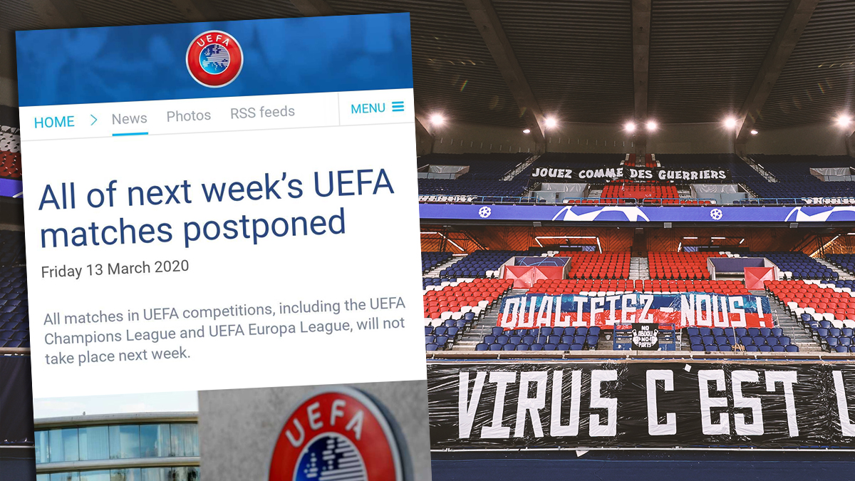 UEFA odgodila sva natjecanja sljedećeg tjedna