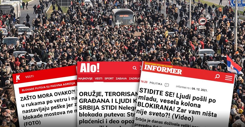 Vučićevi režimski mediji su očajni, pogledajte što su pisali o masovnim prosvjedima