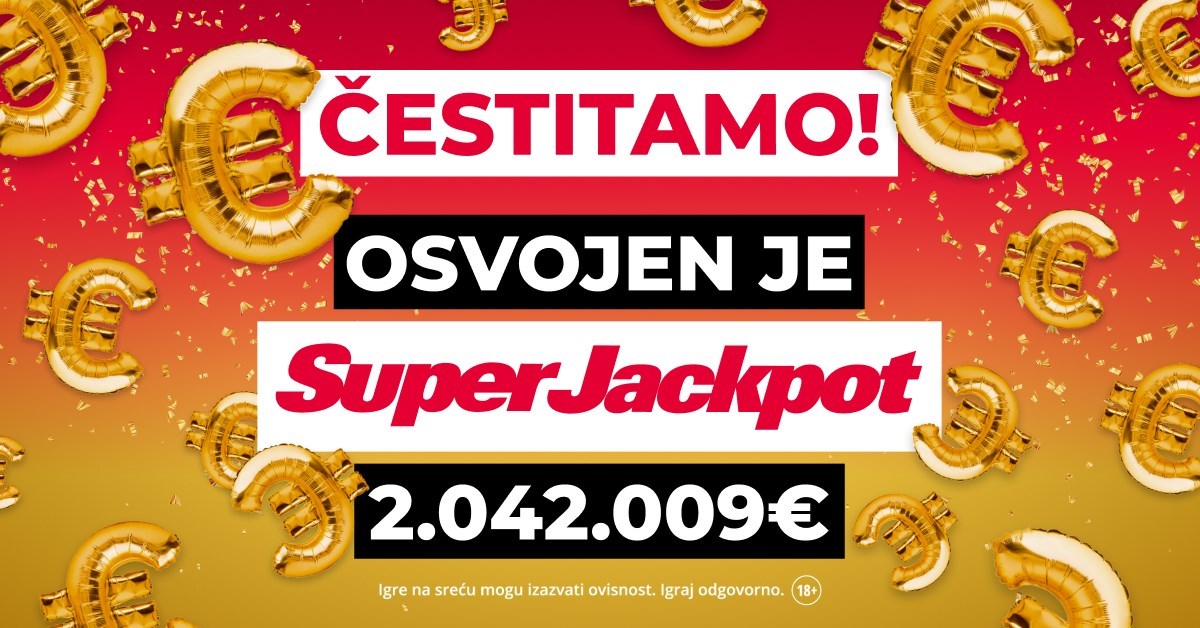 Dobitnik iz Hrvatske bogatiji za 2 milijuna eura, evo kamo ide jackpot