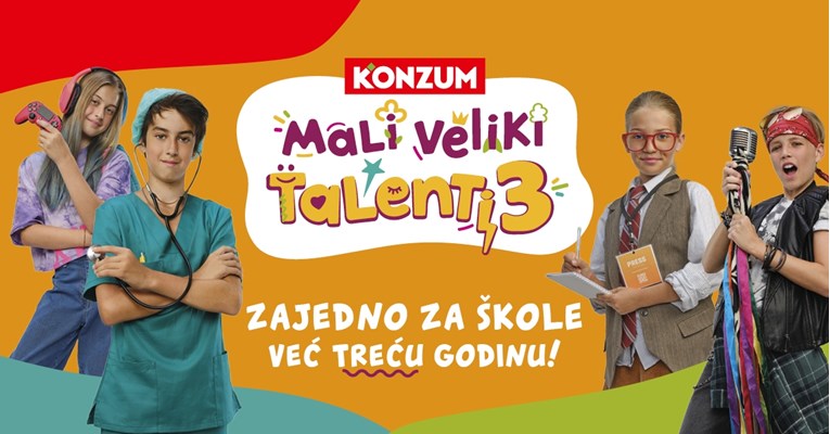 Kreću Konzumovi Mali veliki talenti 3: Fond gotovo 800 tisuća eura