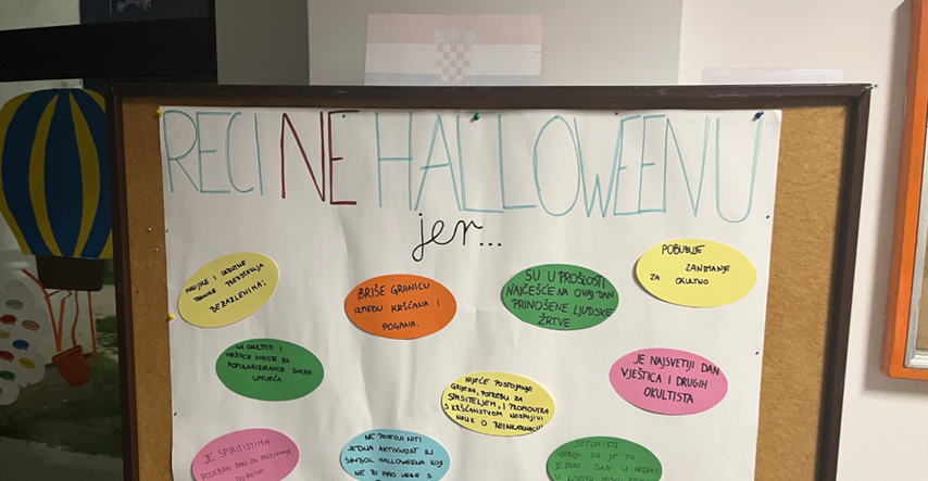 U hodniku zagrebačke škole osvanuo plakat "Reci ne Halloweenu jer..."