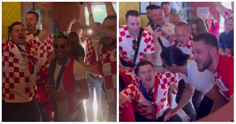 Salt Bae u Kataru pjevao s hrvatskim navijačima pa glasno navijao: "Modrić, Modrić"