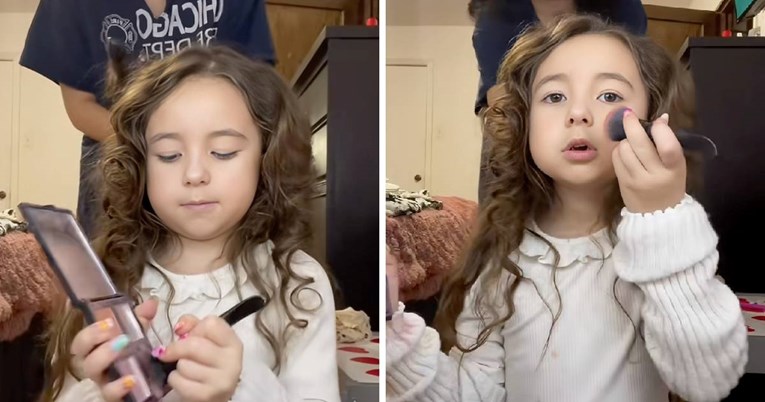 Video djevojčice (6) koja se šminka podijelio internet: "Problem je u lajkovima"