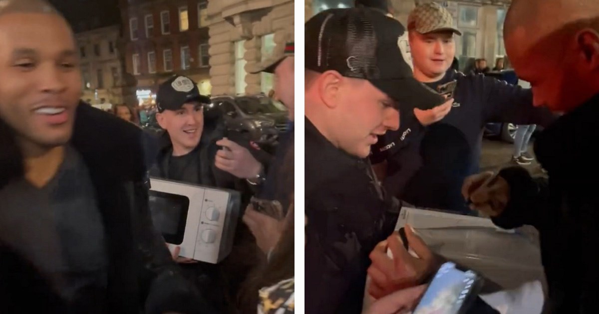 VIDEO Navijač tražio boksača da mu se potpiše na mikrovalnu. Evo kako je reagirao