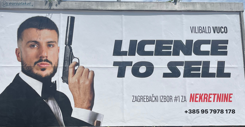 Vucin sin osvanuo kao James Bond na plakatu u Zagrebu: "Imam dozvolu za prodaju"