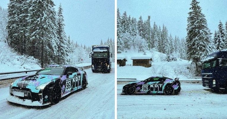 VIDEO Vozač kamiona iz Bosne zapeo u snijegu, a onda je stigao Godzilla