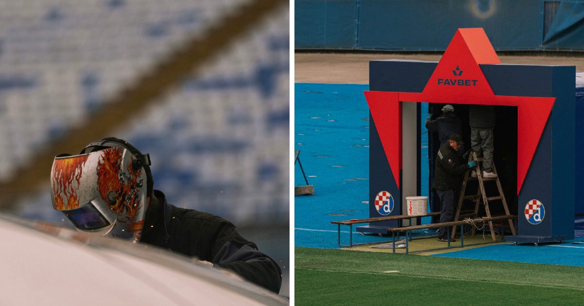 Dinamo objavio fotografije popravaka stadiona