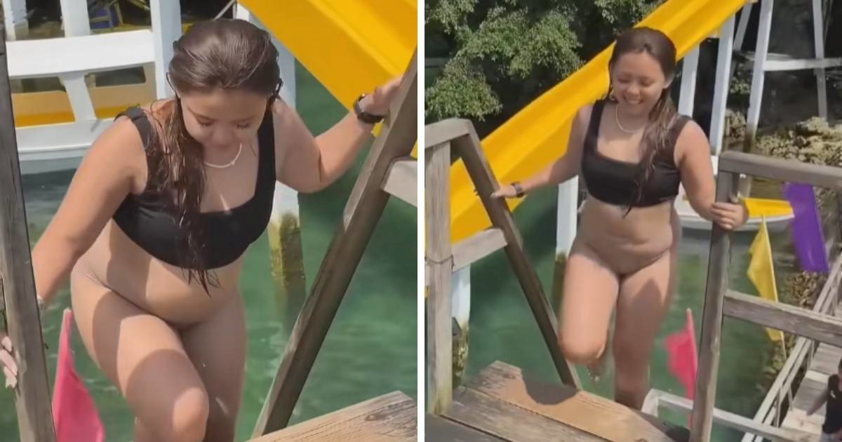 Mnogi su morali zumirati ovaj video jer izgleda kao da ne nosi donji dio bikinija 🤣