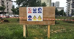 Radnici ponovno došli rušiti park u Zagrebu, ogradili su ga