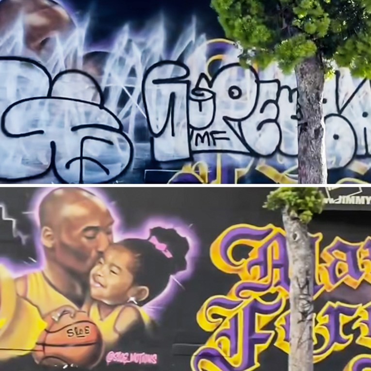 Poznati mural s Kobeom je uništen. Dončić je platio njegovu obnovu