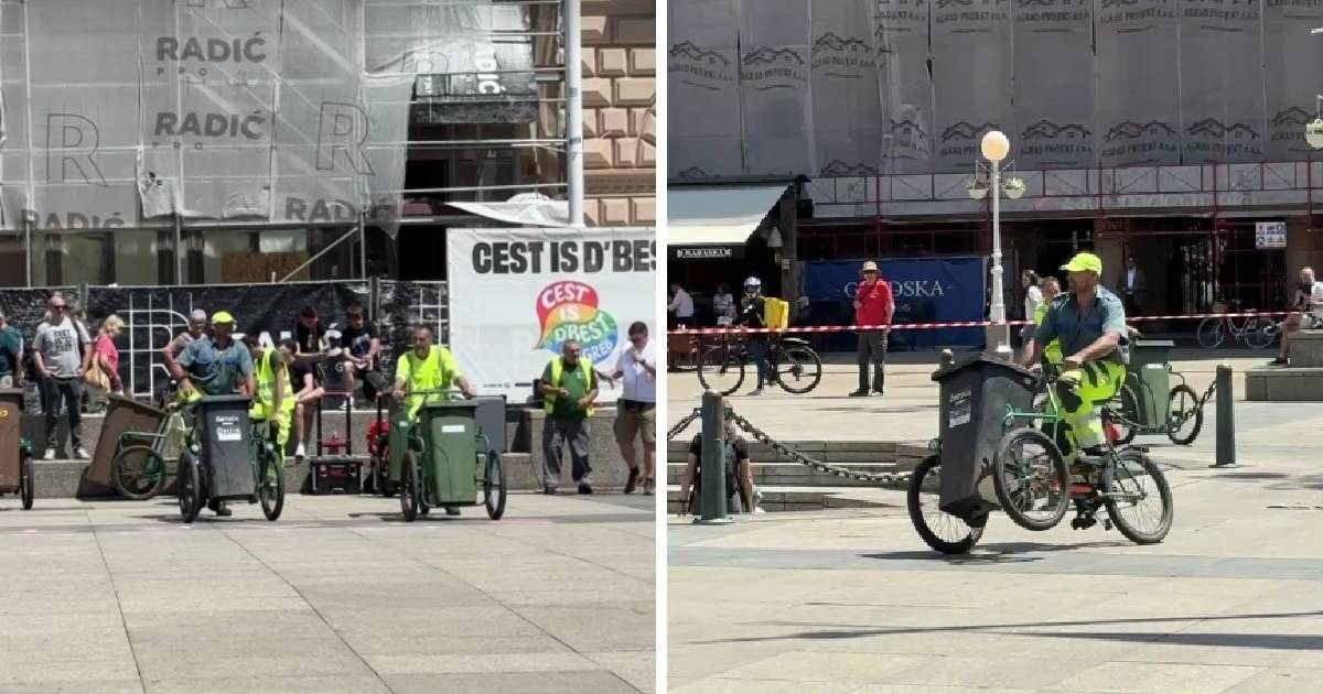 VIDEO Na Trgu bana Jelačića održana utrka čistača, posjetili smo ju