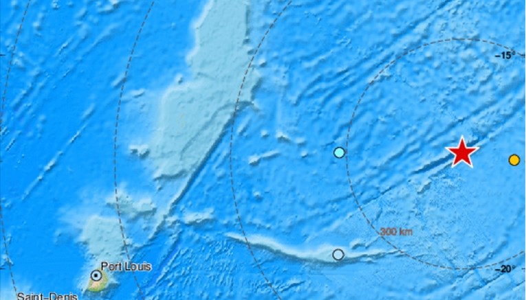 U moru kod Mauricijusa potres magnitude 6.7