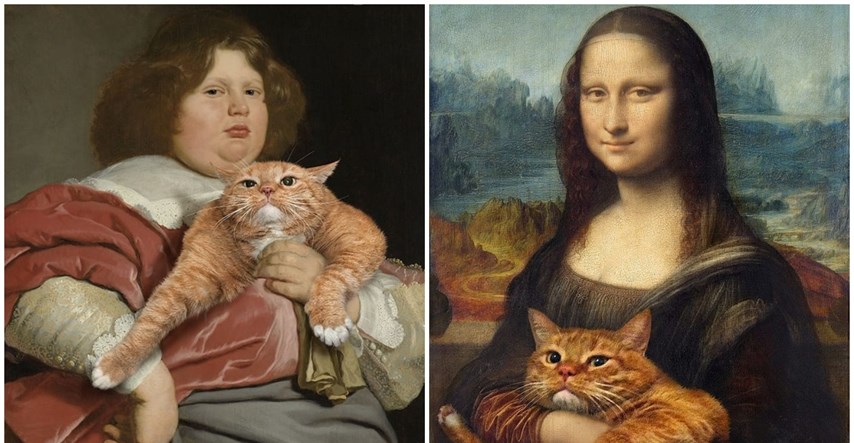 Svog mačka ubacuje na poznata umjetnička djela. Slike su hit na Instagramu