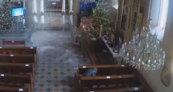 VIDEO Snimljen trenutak potresa u crkvi u Remetama, unutra je bila žena