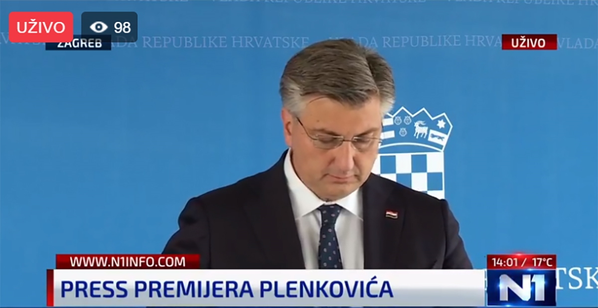VIDEO Plenković: Ne znam zašto Milanovićev dio stola nije nosio maske