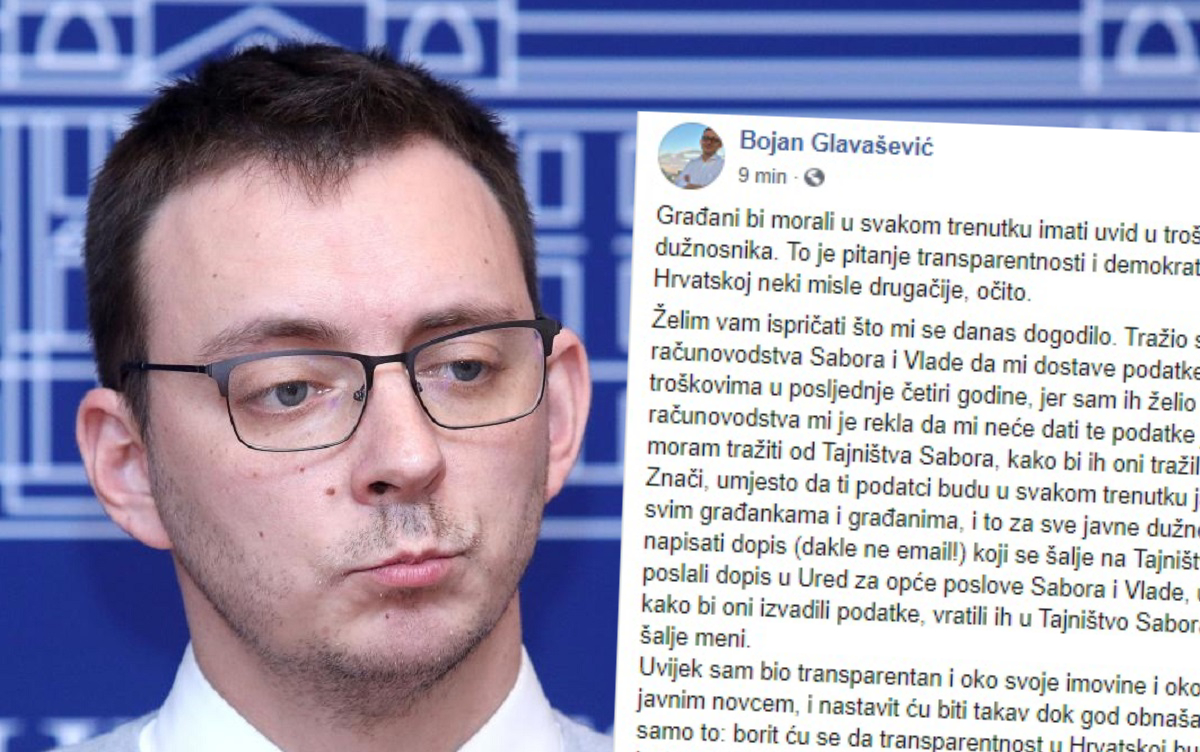 Glavašević: Ispričat ću vam što mi se danas dogodilo